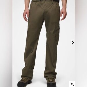 prAna NWT Slate Green Stretch Zion Hiking Camping Outdoor Pants Size 38 X 32